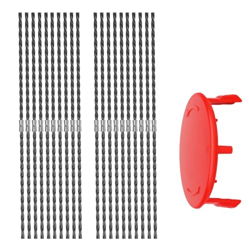 Seailka 20 Stück F016800431 Rasentrimmer Trimmerfaden für Bosch AFS 23 bis 37 Freischneider, je 39 cm x Ø 3,5 mm, mit 1 Stück F016F04841 Spulenabdeckung, je 3 cm x Ø 7,4 mm Seailka 20 Stück F016800431 Rasentrimmer Trimmerfaden für Bosch AFS 23 bis 37 Freischneider, je 39 cm x Ø 3,5 mm, mit 1 Stück F016F04841 Spulenabdeckung, je 3 cm x Ø 7,4 mm von Seailka