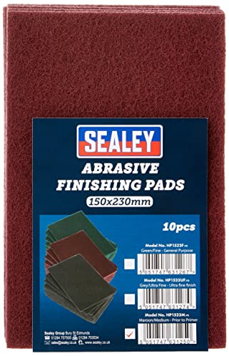 Abrasive Finishing Pad 150 x 230mm Medium Pack of 10 von Sealey