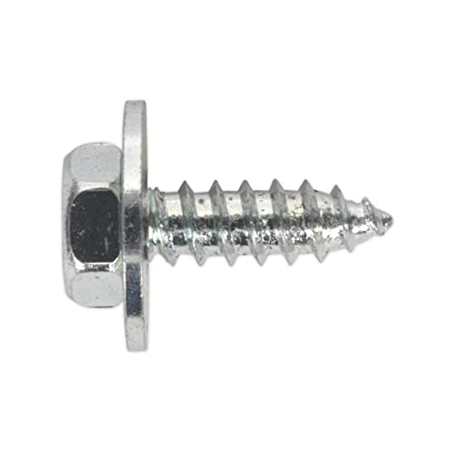 Acme Screw with Captive Washer #8 x 1/2" Zinc Pack of 50 von Sealey
