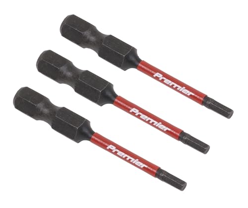 Hex 2.5mm Impact Power Tool Bits 50mm - 3pc von Sealey