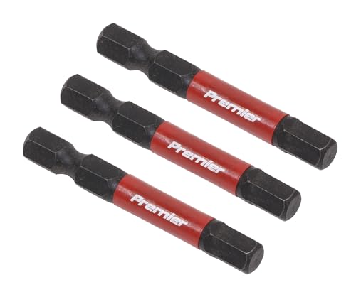 Hex 6mm Impact Power Tool Bits 50mm - 3pc von Sealey