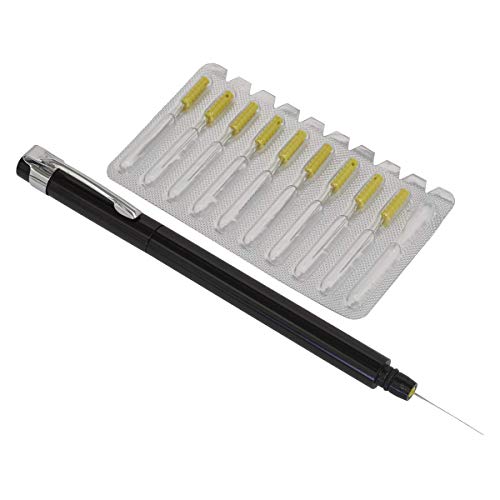 Sealey Paint Dirt Removal Pen mit Nadel-Set aus Aluminium - Klassisch, Rot - Reinigungswerkzeug von Sealey