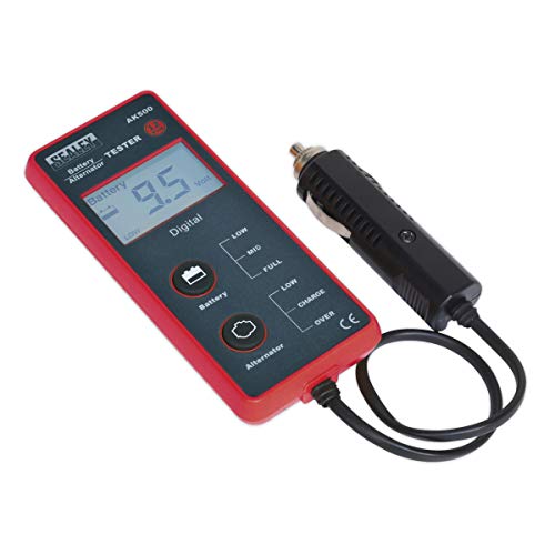 SEALEY AK500 Batterie und Lichtmaschine Tester 12 V – LCD-Bildschirm von Sealey