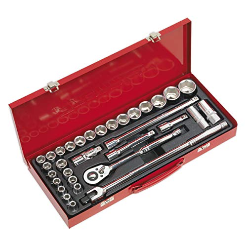 SEALEY Steckschlüssel-Satz 32pc 1/2 "SQ DRIVE 6pt Walldrive« - Duometric « SEALEY Steckschlüssel-Satz 32pc 1/2 "SQ DRIVE 6pt Walldrive« - Duometric « von Sealey