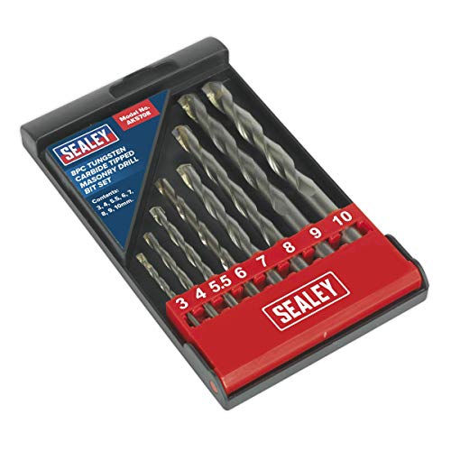 SEALEY Tungsten Carbide Tipped Masonry Drill Bit Set 8pc von Sealey