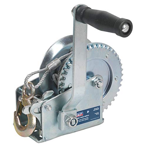 SEALEY gwc1200 m 540 kg Kapazität verzahnte Hand Seilwinde mit Kabel von Sealey
