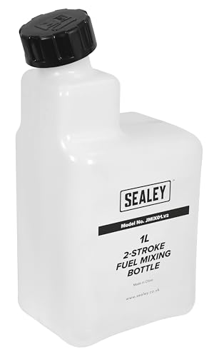Sealey JMIX01 2-Takt-Benzin-/Kraftstoff-Mischflasche, 1 l, Weiß von Sealey
