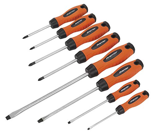 Screwdriver Set 8pc Hi-Vis Orange von Sealey