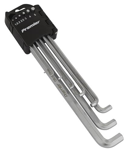 Sealey AK7174 Set Sechskantschlüssel, 9Stück, extralang und robust, metrisch von Sealey