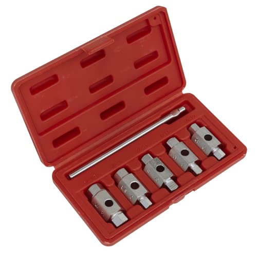 Sealey Ak659 Abflussschlüssel-Set, 6-teilig, doppelendig von Sealey