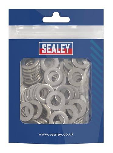 Sealey Edelstahl Flachscheibe DIN 125 - M10 A2-100 Stück - SSW10 Sealey Edelstahl Flachscheibe DIN 125 - M10 A2-100 Stück - SSW10 von Sealey