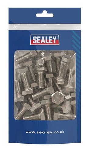 Sealey Inox Sechskantschraube DIN 933 - M10 X 25 A2-25 Stück - S1025 Sealey Inox Sechskantschraube DIN 933 - M10 X 25 A2-25 Stück - S1025 von Sealey