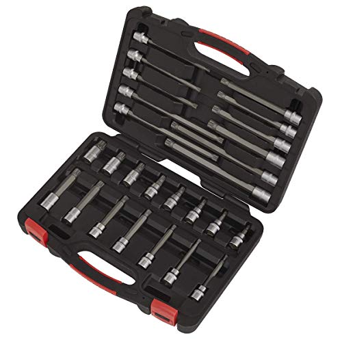 Spline Socket Bit Set 26pc 3/8"Sq Drive - Platinum Series von Sealey