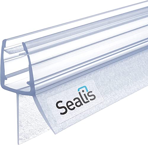 80cm Sealis Ersatz Duschdichtung - Dichtung für 5mm/ 6mm/ 7mm/ 8mm Glastür Duschwand Badewanne Duschkabine Wasserabweiser Schwallschutz Abdichtung Leiste - Transparent von Sealis