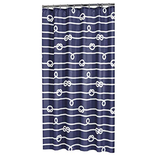 Sealskin Textil Duschvorhang Rope, Farbe: Blau, B x H: 180 x 200 cm von Sealskin