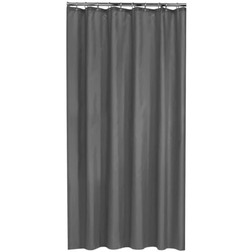 Sealskin Madeira Textil Duschvorhang, für Badewanne und Dusche, wasserabweisend, waschbar, Badezimmervorhang aus 100% Polyester, Farbe: Grau uni, B x H: 180 x 200 cm Sealskin Madeira Textil Duschvorhang, für Badewanne und Dusche, wasserabweisend, waschbar, Badezimmervorhang aus 100% Polyester, Farbe: Grau uni, B x H: 180 x 200 cm von Sealskin