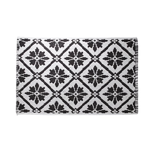 Sealskin Badteppich Pattern, Farbe: Weiß, 50 x 80 cm von Sealskin
