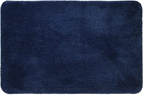 Sealskin Badteppich Angora, Farbe Blau, 60 x 90 cm von Sealskin