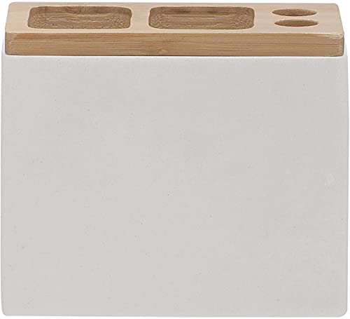 Sealskin Grace Zahnbürstenhalter für elektrische Zahnbürsten, zur Aufbewahrung von Zahnbürste, Zahnbürstenköpfen und Zahnpasta, freistehend, Polyresin, Farbe: Weiß, 6 x 12.3 x 10.2 cm Sealskin Grace Zahnbürstenhalter für elektrische Zahnbürsten, zur Aufbewahrung von Zahnbürste, Zahnbürstenköpfen und Zahnpasta, freistehend, Polyresin, Farbe: Weiß, 6 x 12.3 x 10.2 cm von Sealskin