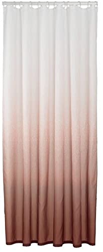 Sealskin Blend Duschvorhang 180x200 cm Dunkelrosa/Weiß, Sonstige von Sealskin