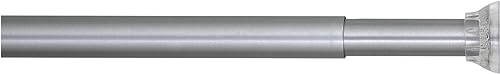 Sealskin Duschvorhang-Spannstange, ausziehbar, Metall, Aluminium matt, 2 x 2 x 185 cm von Sealskin