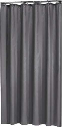 Sealskin Madeira Textil Duschvorhang, für Nischen und kleine Duschen, wasserabweisend, waschbar, Badezimmervorhang aus 100% Polyester, Farbe: Grau uni, B x H: 120 x 200 cm Sealskin Madeira Textil Duschvorhang, für Nischen und kleine Duschen, wasserabweisend, waschbar, Badezimmervorhang aus 100% Polyester, Farbe: Grau uni, B x H: 120 x 200 cm von Sealskin