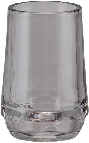 Sealskin Mood Zahnputzbecher, Zahnbürstenhalter aus Glas, Farbe: Farbe: Grau von Sealskin
