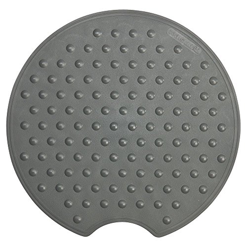 Sealskin Rotondo Sicherheitseinlage für Dusche und Badewanne, Farbe: Anthrazit, Material: Gummi, Durchmesser: 55 cm von Sealskin