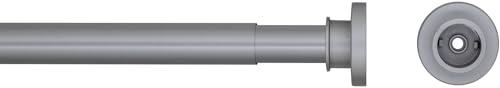 Sealskin Teleskop Duschvorhangstange 125-220 cm, Klemmstange aus Aluminium für Dusche und Badewanne, Farbe: Chrom-matt, Durchmesser: 28 mm, Montage ohne Bohren von Sealskin