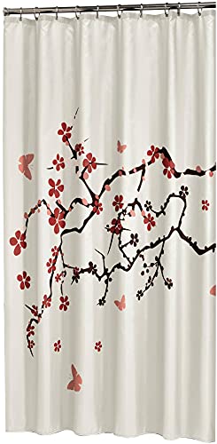 Sealskin Textil Duschvorhang Blossom, Polyester, mehrfarbig, B x H: 180 x 200 cm von Sealskin