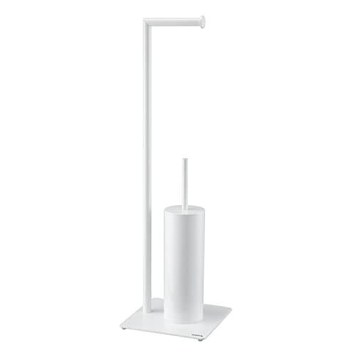 Sealskin Tube Stand WC-Garnitur mit Toilettenpapierhalter und Toilettenbürste, Toilettenbutler freistehend , Metall, Farbe: Weiß Sealskin Tube Stand WC-Garnitur mit Toilettenpapierhalter und Toilettenbürste, Toilettenbutler freistehend , Metall, Farbe: Weiß von Sealskin