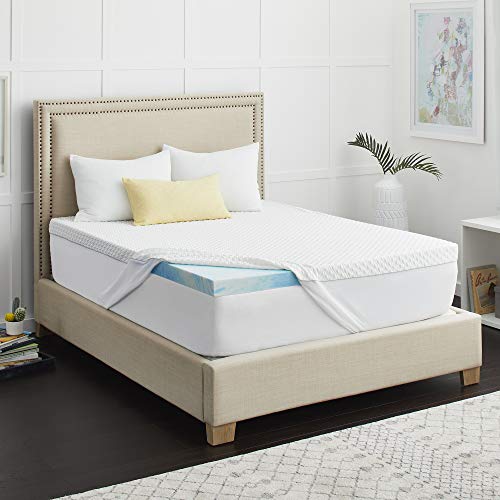 Sealy 2" CoolGel Memory Foam Mattress Topper, Queen, White von Sealy