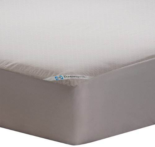 Sealy Posturepedic Allergy Protection Zippered Mattress Protector, Weiß von Sealy