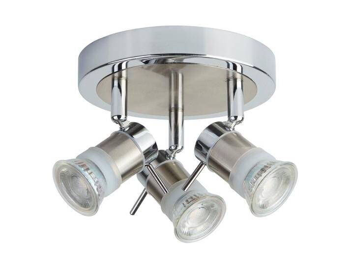 Badezimmer Strahler Aries 3-leichter grau Searchlight - von Searchlight