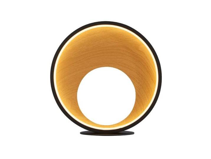 Designer-Tischlampe Curio schwarz mit Holz Searchlight - Designer-Tischlampe Curio schwarz mit Holz Searchlight - von Searchlight