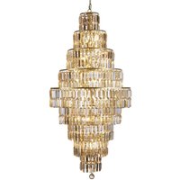 Elegante Hängelampe Glas Metall Ø60 cm E14 in Messing Elegante Hängelampe Glas Metall Ø60 cm E14 in Messing von Searchlight