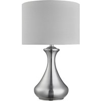 Elegante Tischleuchte in silber von Searchlight
