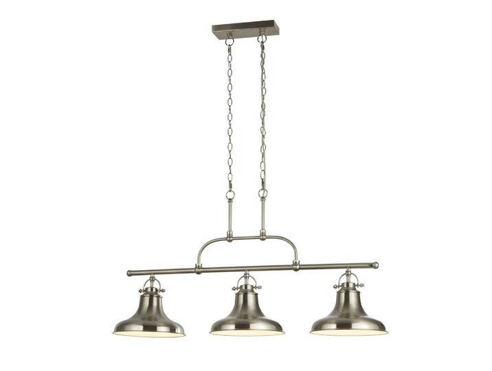 Esszimmer Hängelampe Dallas mattes Silber Searchlight - 3193-3SS von Searchlight