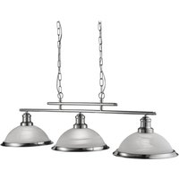 Hängeleuchte BISTRO in Silber 3-flmg. von Searchlight