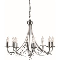 Kronleuchter in Silber 8-flmg. von Searchlight