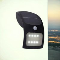LED Solarlampe mit Bewegungsmelder Metall IP44 Schwarz LED Solarlampe mit Bewegungsmelder Metall IP44 Schwarz von Searchlight