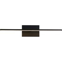 LED Spiegelleuchte Schwarz Metall B:61 cm IP44 10 W von Searchlight