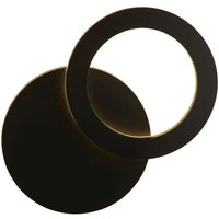 LED Wandleuchte Außen Aluminium IP44 H: 38,5 cm Schwarz von Searchlight