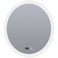 LED Wandspiegel mit Licht Touch Dimmer IP44 28 W rund von Searchlight