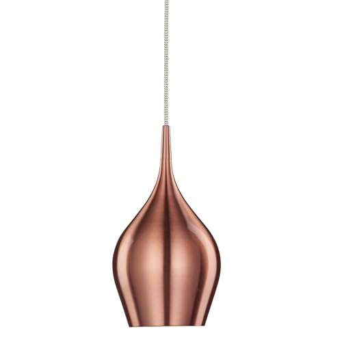 Moderne Pendelleuchte aus Aluminium in der Farbe Kupfer 1x40W von Searchlight Vibrant 6461-12Cu von Searchlight