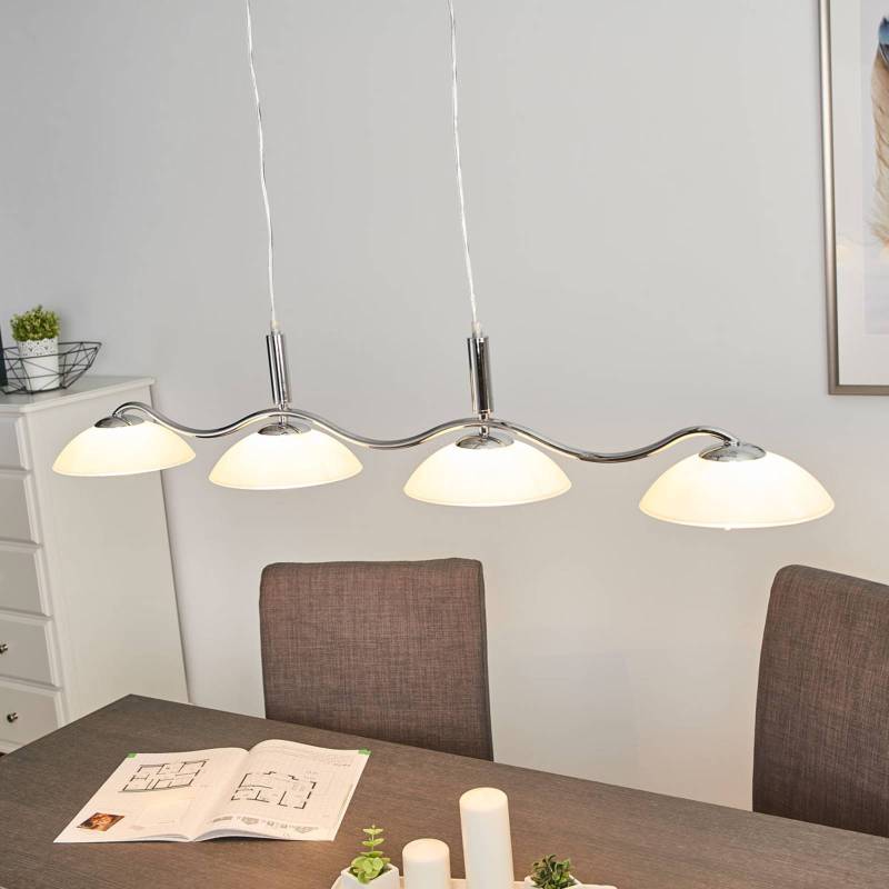 Priscilla - geschwungene Hängeleuchte, 4-flammig Priscilla - geschwungene Hängeleuchte, 4-flammig von Searchlight