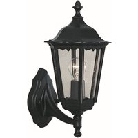 Rustikale Außenleuchte Wand Laterne LED E27 Schwarz von Searchlight
