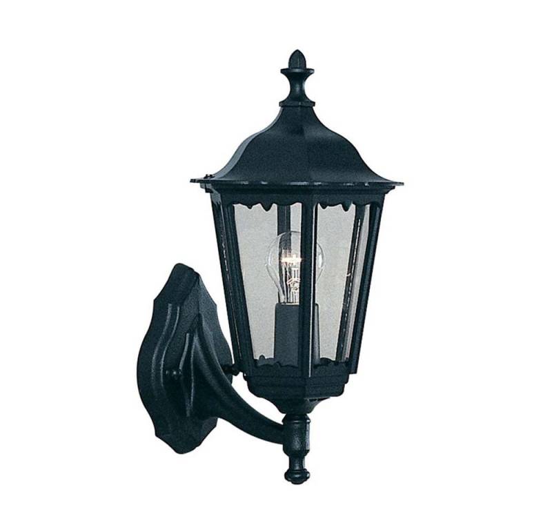 Searchlight Außen-Wandleuchte, Leuchtmittel nicht inklusive, Wand Spot Lampe Leuchte Außen Schwarz Alu Terrasse Veranda Hof von Searchlight