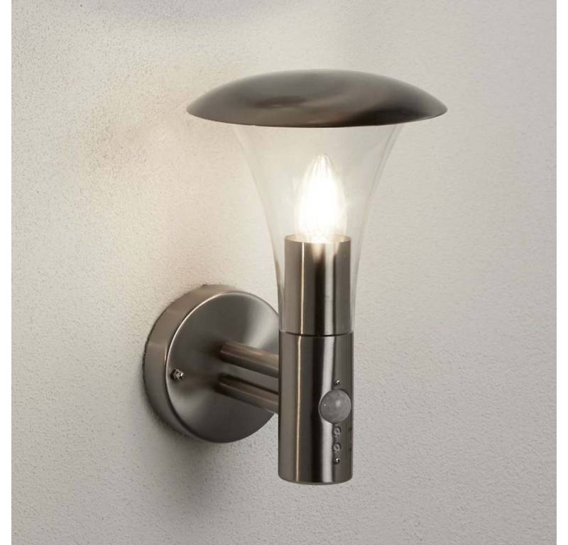 Searchlight Außen-Wandleuchte, Leuchtmittel nicht inklusive, Wand Spot Lampe Leuchte Edelstahl Außen Veranda Terrasse Hof Weg von Searchlight