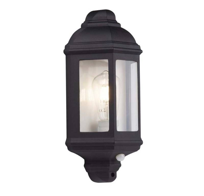 Searchlight Außen-Wandleuchte, Leuchtmittel nicht inklusive, Wand Spot Lampe Leuchte Schwarz Alu Außen Veranda Terrasse Hof Weg von Searchlight